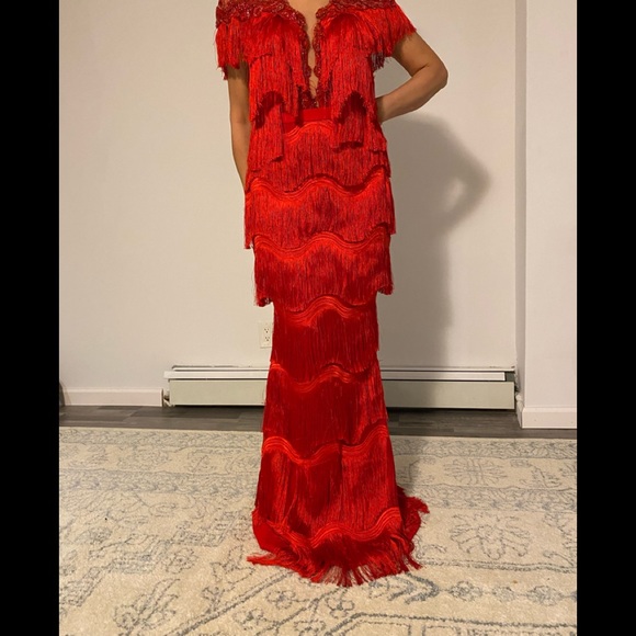 Teuta Matoshi Red Dress - Picture 7 of 16